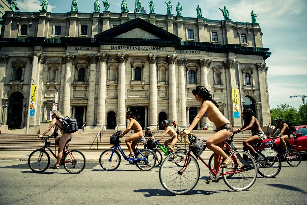 Naked Bike Ride, Montreal